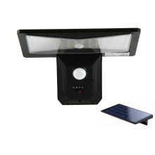 LED Solární nástěnné svítidlo se senzorem LED/2,6W/5,5V IP65 černá