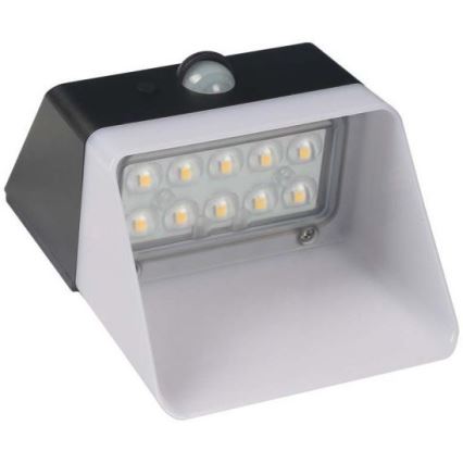 LED Solární nástěnné svítidlo se senzorem LED/2W/3,7V 4000K IP65