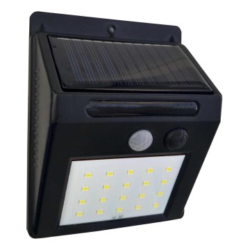 LED Solární nástěnné svítidlo se senzorem LED/3W/3,7V 1200 mAh IP44
