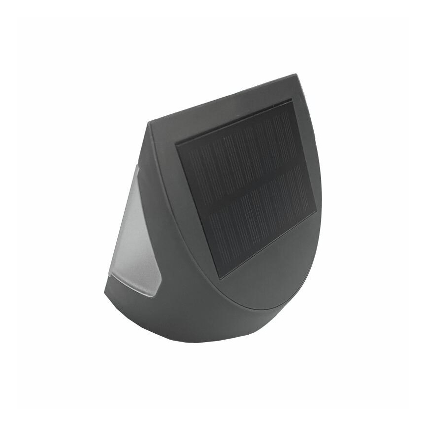 LED Solární nástěnné svítidlo se senzorem LED/3W/3,7V 3000/4000K 1200 mAh IP54 antracit