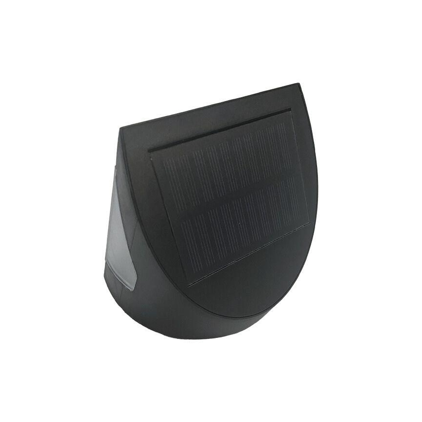 LED Solární nástěnné svítidlo se senzorem LED/3W/3,7V 3000/4000K 1200 mAh IP54 černá