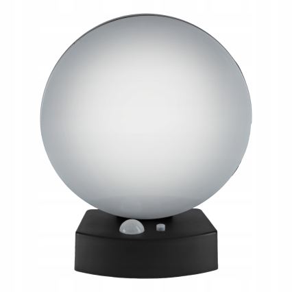 LED Stmívatelné solární nástěnné svítidlo se senzorem LED/3W/3,7V 1800 mAh IP54 černá