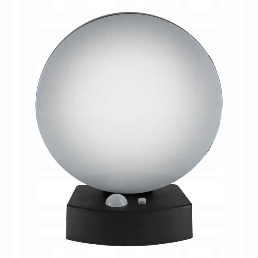 LED Stmívatelné solární nástěnné svítidlo se senzorem LED/3W/3,7V 1800 mAh IP54 černá