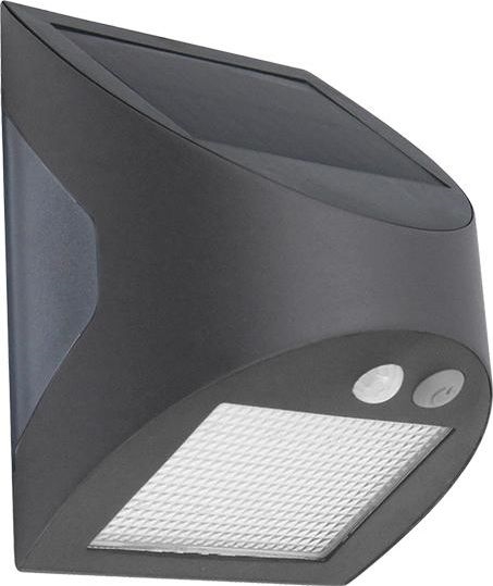 LED Solární nástěnné svítidlo se senzorem LED/3W/3,7V 3000/4000K 1200 mAh IP54 antracit