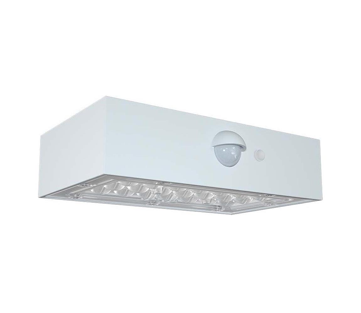 V-Tac LED Solární nástěnné svítidlo se senzorem LED/3W/3,7V 3000K/4000K IP65 bílá VT1517