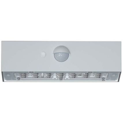 LED Solární nástěnné svítidlo se senzorem LED/3W/3,7V 3000K/4000K IP65 1200 mAh bílá
