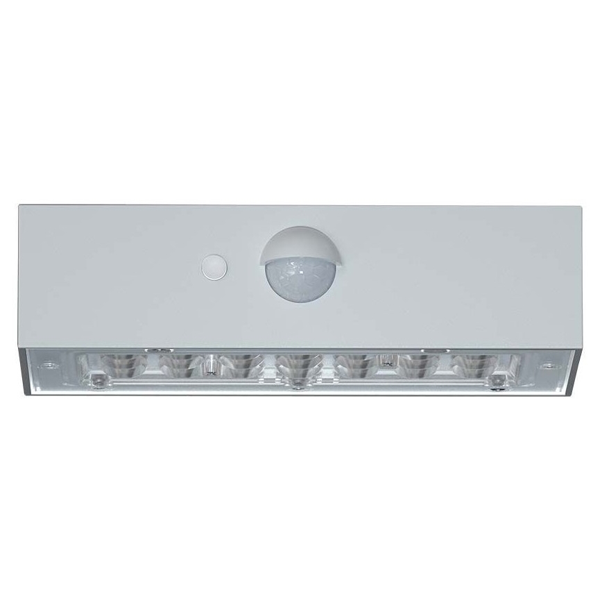 LED Solární nástěnné svítidlo se senzorem LED/3W/3,7V 3000K/4000K IP65 1200 mAh bílá