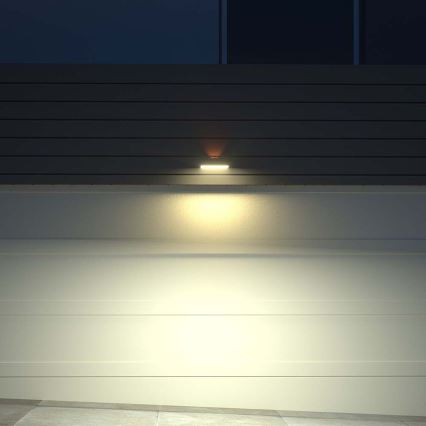 LED Solární nástěnné svítidlo se senzorem LED/3W/3,7V 3000K/4000K IP65 1200 mAh bílá