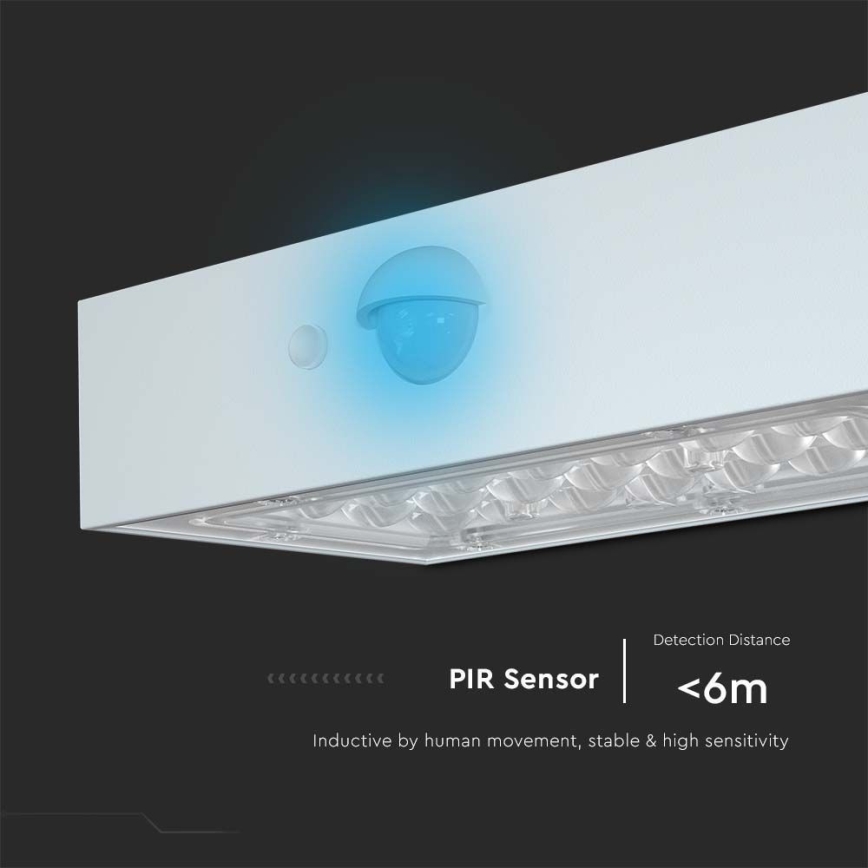 LED Solární nástěnné svítidlo se senzorem LED/3W/3,7V 3000K/4000K IP65 1200 mAh bílá