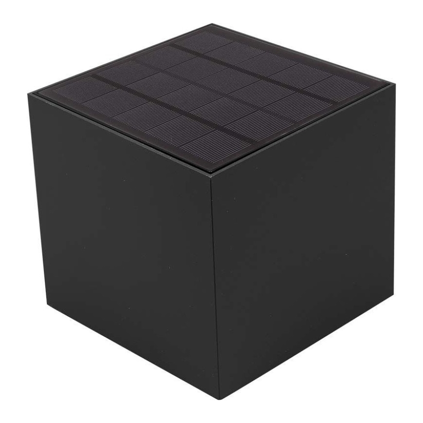 LED Solární nástěnné svítidlo se senzorem LED/3W/3,7V IP65 4000K černá
