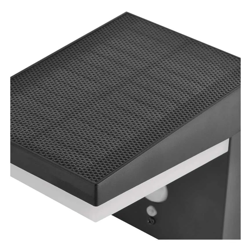 LED Solární nástěnné svítidlo se senzorem LED/4,4W/3,7V 2200 mAh IP44