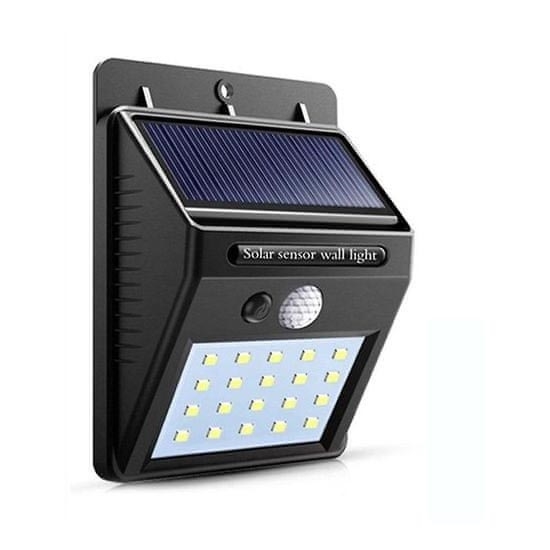 LED Solární nástěnné svítidlo se senzorem LED/4W/3,7V IP44