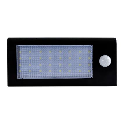 LED Solární nástěnné svítidlo se senzorem LED/5W IP44