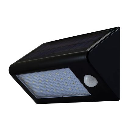 LED Solární nástěnné svítidlo se senzorem LED/5W IP44