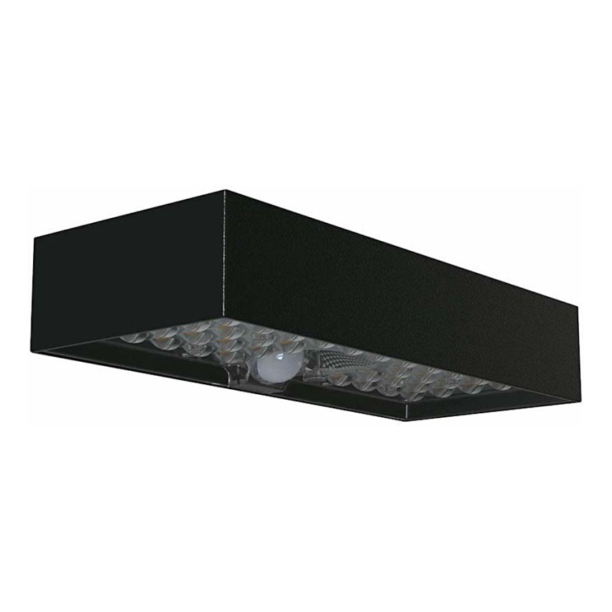LED Solární nástěnné svítidlo se senzorem LED/6W/3,7V IP65 4000K 3000 mAh černá