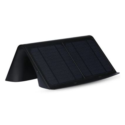 LED Solární nástěnné svítidlo se senzorem LED/7W/3,7V 4000K IP65 4000 mAh černá