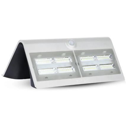 LED Solární nástěnné svítidlo se senzorem LED/7W/3,7V 4000K IP65 bílá