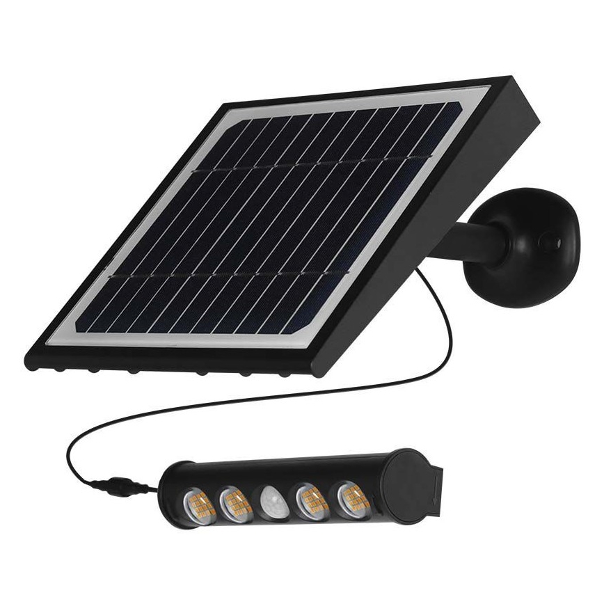 LED Solární nástěnné svítidlo se senzorem LED/8W/3,7V IP65 4000K