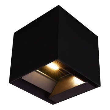 LED Solární nástěnné svítidlo se senzorem LED/9W/3,7V 3000/4000/5000K 2600 mAh IP65 černá