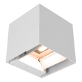 LED Solární nástěnné svítidlo se senzorem LED/9W/3,7V 3000/4000/5000K IP65 2600 mAh bílá