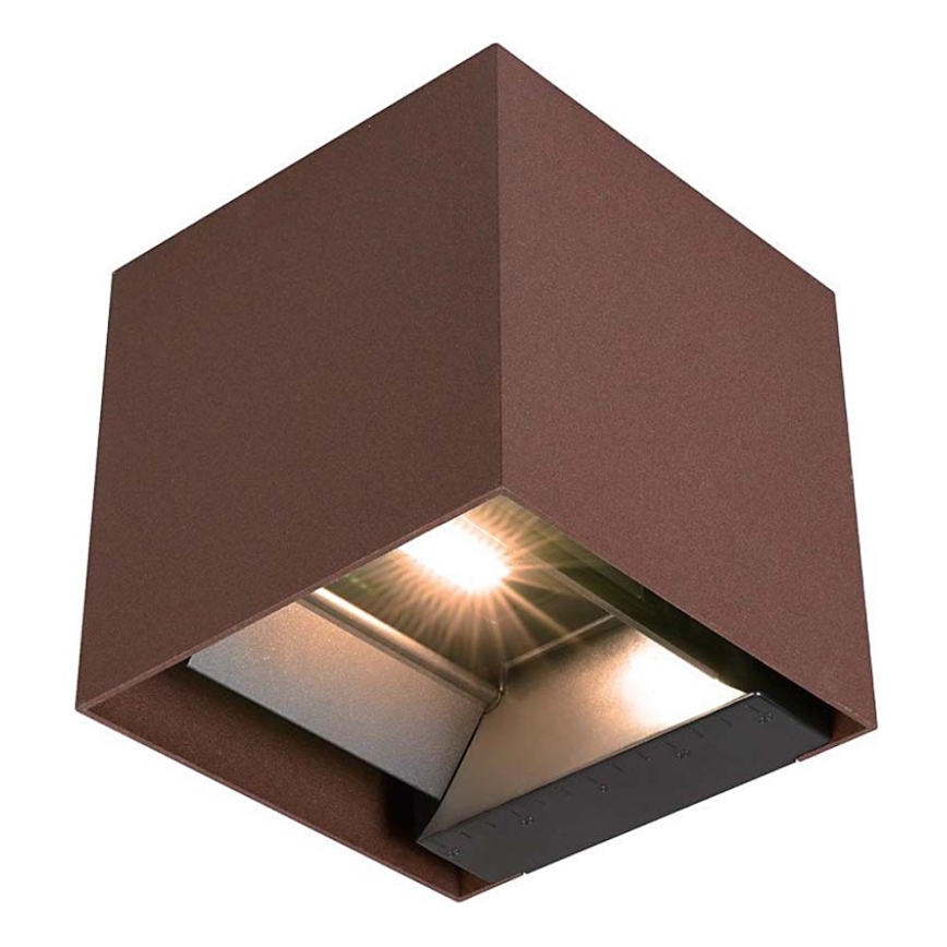 LED Solární nástěnné svítidlo se senzorem LED/9W/3,7V IP65 3000K hnědá