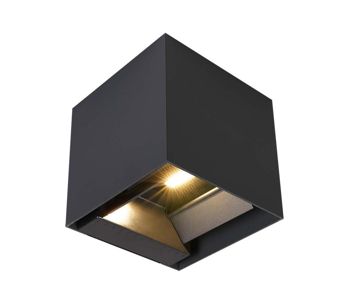 LED Solární nástěnné svítidlo se senzorem LED/9W/5V IP65 2600 mAh antracit 24089 – Alasans