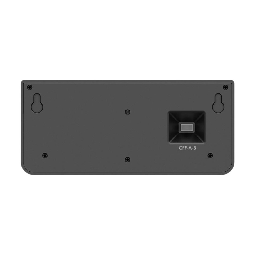 LED Solární nástěnné svítidlo se senzorem LINK LED/5W/3,7V IP65 černá