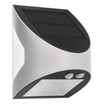 LED Solární nástěnné svítidlo se senzorem LUMI LED/3,7W IP54 bílá