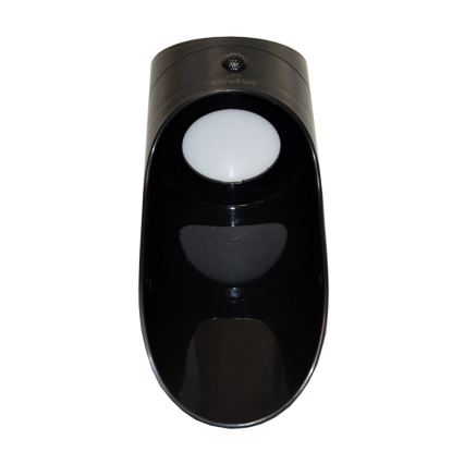 LED Solární nástěnné svítidlo se senzorem PALESA LED/1W/3,7V IP65 1800 mAh černá