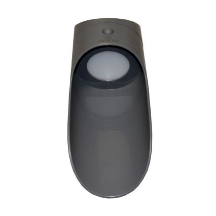 LED Solární nástěnné svítidlo se senzorem PALESA LED/1W/3,7V IP65 1800 mAh šedá