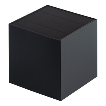LED Solární nástěnné svítidlo se senzorem REKA LED/3W/3,7V 1800 mAh 3000/4000/6500K IP65 antracit