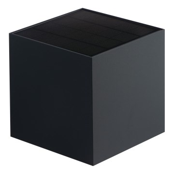 LED Solární nástěnné svítidlo se senzorem REKA LED/6W/3,7V 1800 mAh 3000/4000/6500K IP65 černá