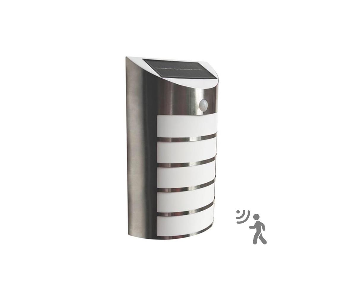 Polux LED Solární nástěnné svítidlo se senzorem SAFFO LED/3,7V IP44 SA1566