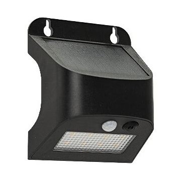 LED Solární nástěnné svítidlo se senzorem SOLTO LED/3W/3,7V 4000K IP54 1200 mAh černá