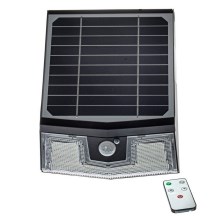 LED Solární nástěnné svítidlo se senzorem TRANSFORMER LED/7W/3,7V IP65 + dálkové ovládání