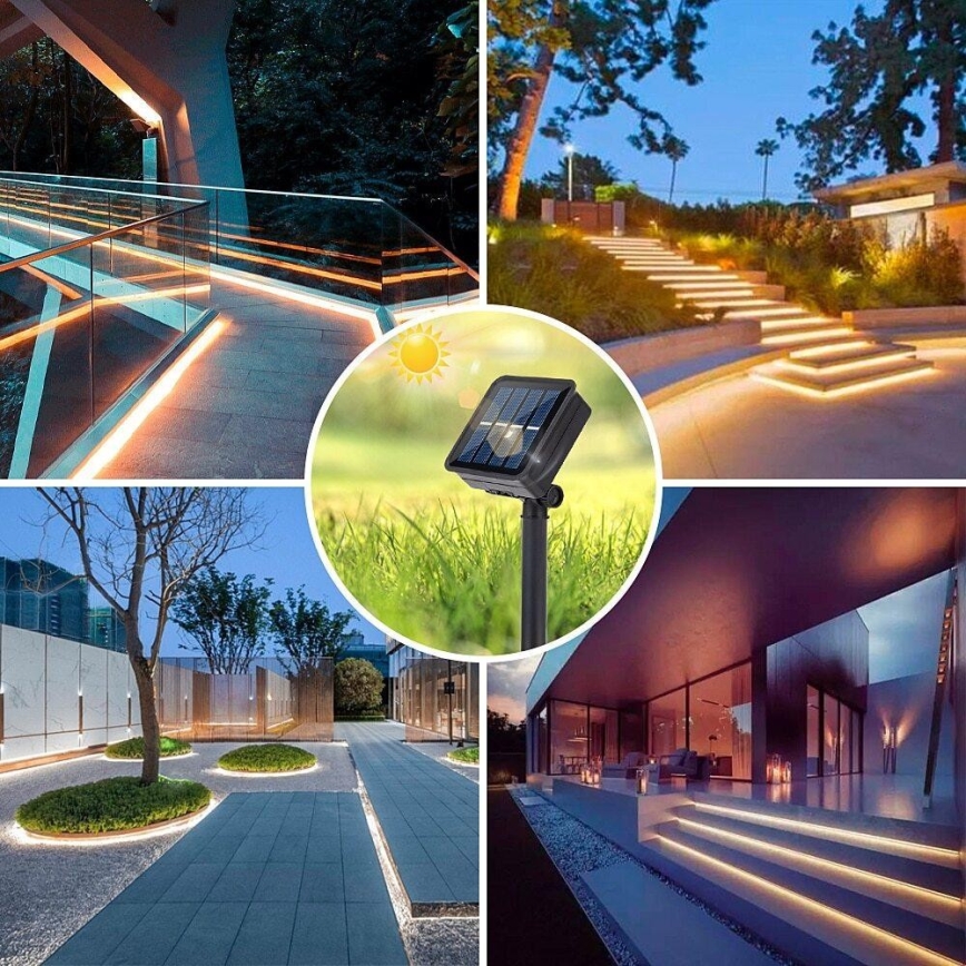 LED Solární pásek 3m LED/3,2V IP44