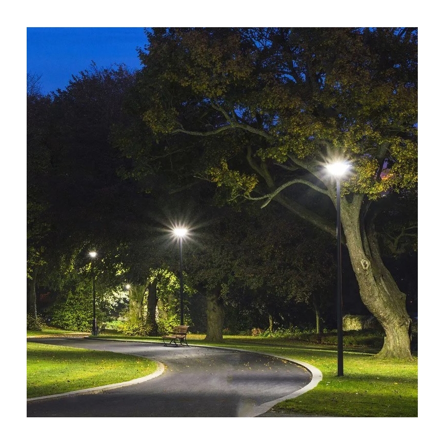 LED Solární pouliční lampa se senzorem LED/10W/3,2V 6500K IP65 25000 mAh + dálkové ovládání
