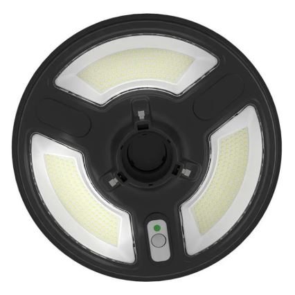 LED Solární pouliční lampa se senzorem LED/10W/3,2V 6500K IP65 25000 mAh + dálkové ovládání
