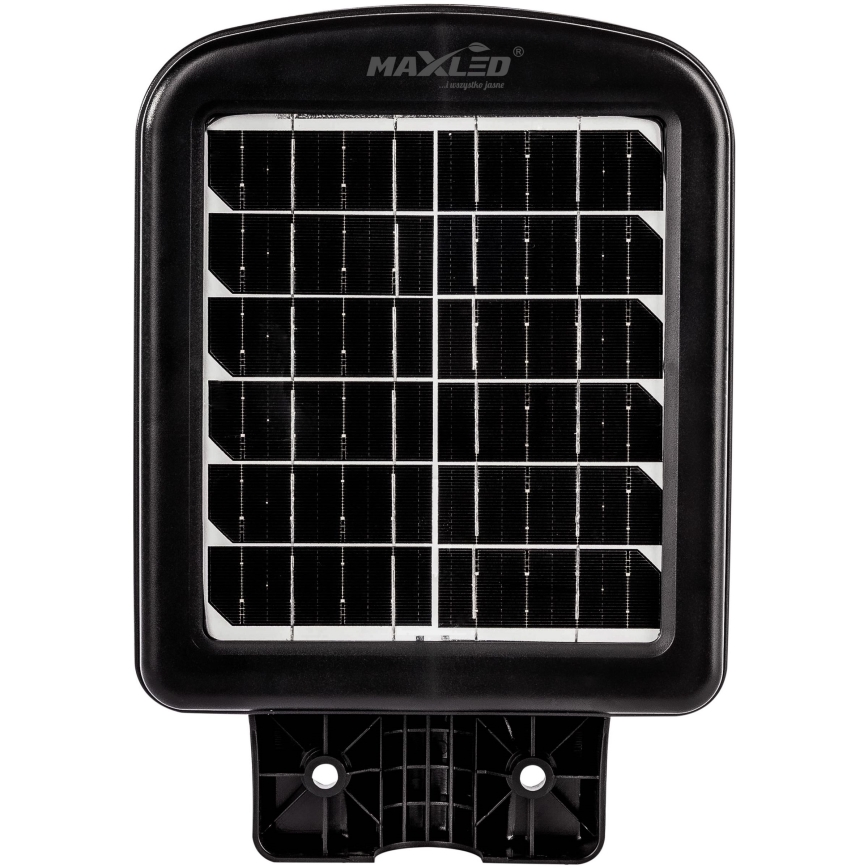 LED Stmívatelná solární pouliční lampa se senzorem LED/150W/6V 6500K IP65 černá + dálkové ovládání