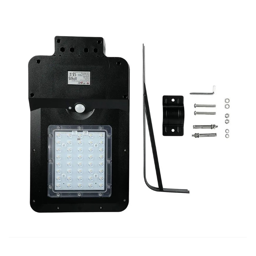 LED Solární pouliční lampa se senzorem LED/15W/7,4V 6000K IP65 5400 mAh