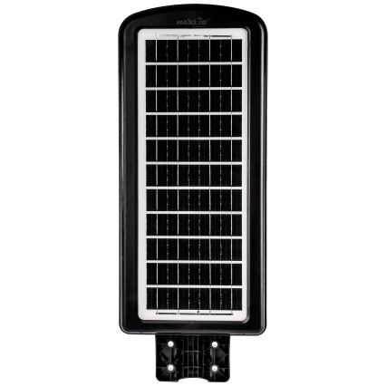 LED Stmívatelná solární pouliční lampa se senzorem LED/240W/6V 6500K IP65 černá + dálkové ovládání