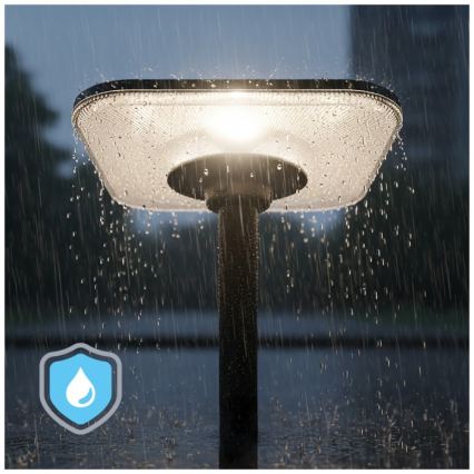 LED Solární pouliční lampa se senzorem SOLSUMI LED/25W/3,2V 3000/4000/6500K IP54 24000 mAh + dálkové ovládání