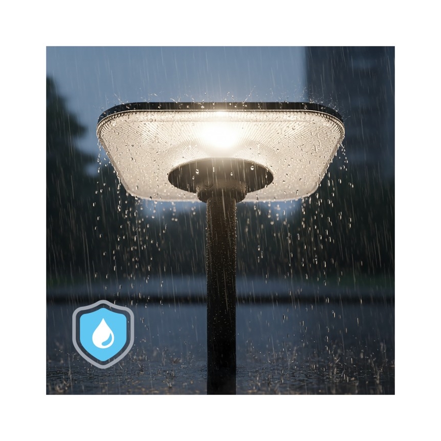 LED Solární pouliční lampa se senzorem SOLSUMI LED/25W/3,2V 3000/4000/6500K IP54 24000 mAh + dálkové ovládání