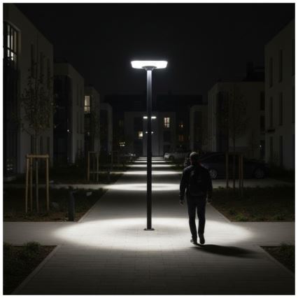 LED Solární pouliční lampa se senzorem SOLSUMI LED/25W/3,2V 3000/4000/6500K IP54 24000 mAh + dálkové ovládání