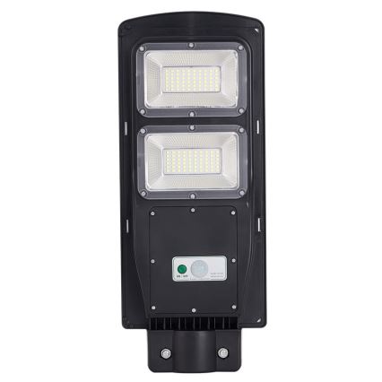 LED Solární pouliční lampa se senzorem STREET 2xLED/6W/3,2V 12000 mAh IP65 + dálkové ovládání