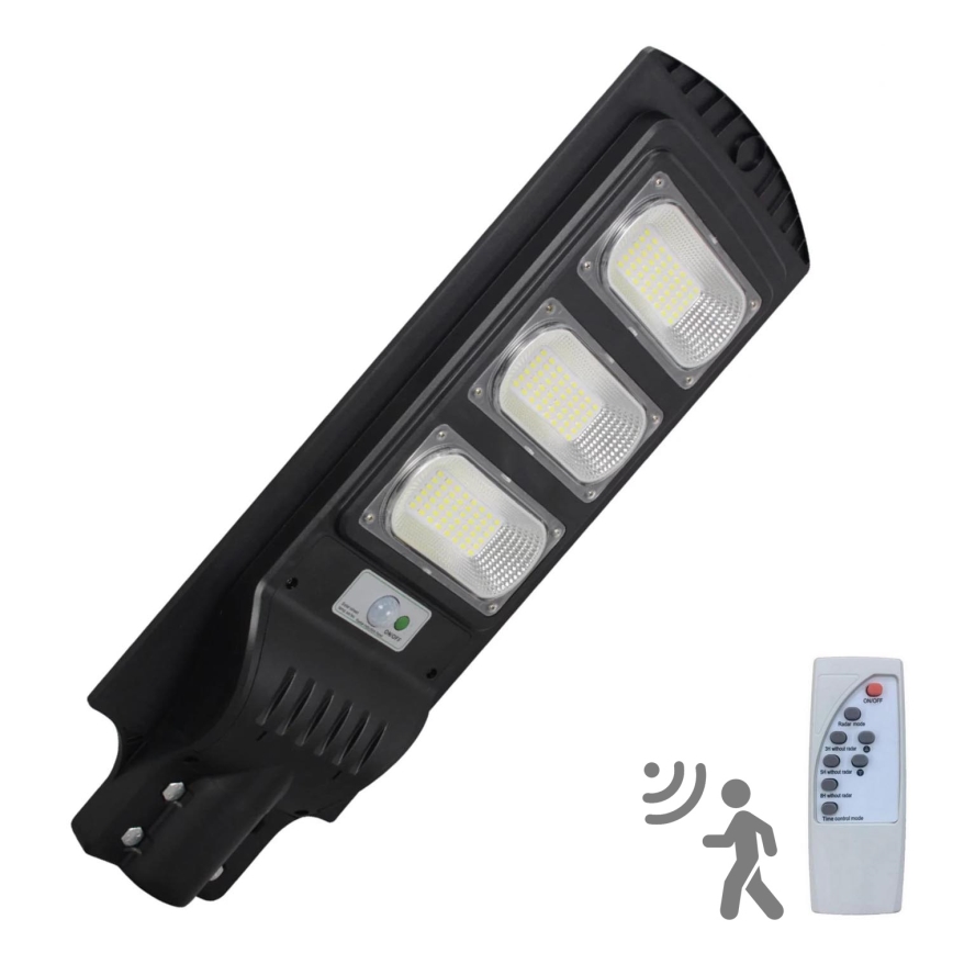 LED Solární pouliční lampa se senzorem STREET LED/10W/3,2V IP65 + dálkové ovládání