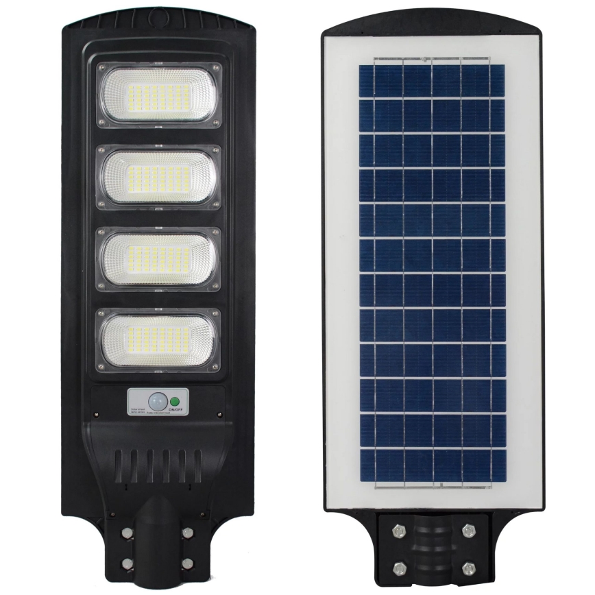 LED Solární pouliční lampa se senzorem STREET LED/15W/3,2V 15000 mAh IP65 + dálkové ovládání