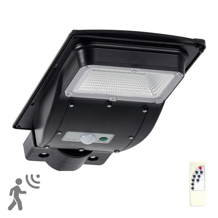 LED Solární pouliční lampa se senzorem STREET LED/3W/3,2V 5000 mAh IP65 + dálkové ovládání
