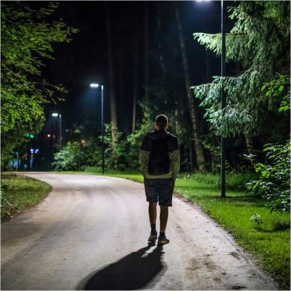 LED Stmívatelná solární pouliční lampa se senzorem URBI LED/11W/3,2V 6500K 15000 mAh IP54 + dálkové ovládání