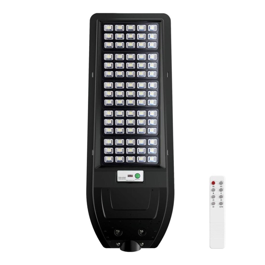 LED Solární pouliční lampa VIA 200W/20000 mAh 3,2V 6000K IP54 + dálkové ovládání